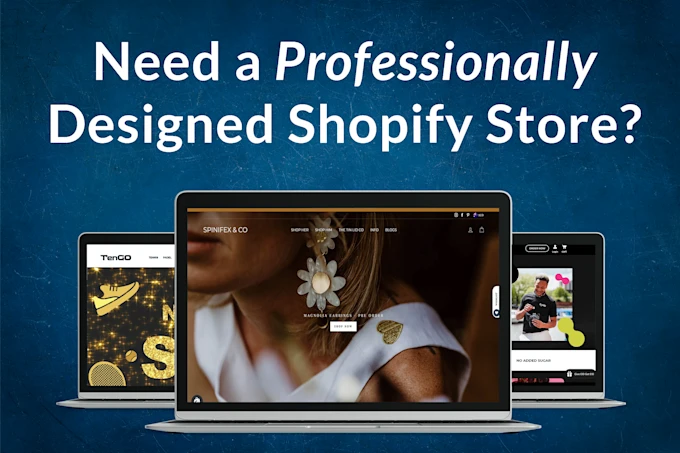 I will develop, design and build your shopify store or shopify website