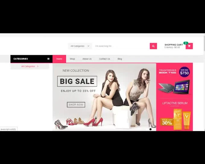 I will design and develop ecommerce online store website
