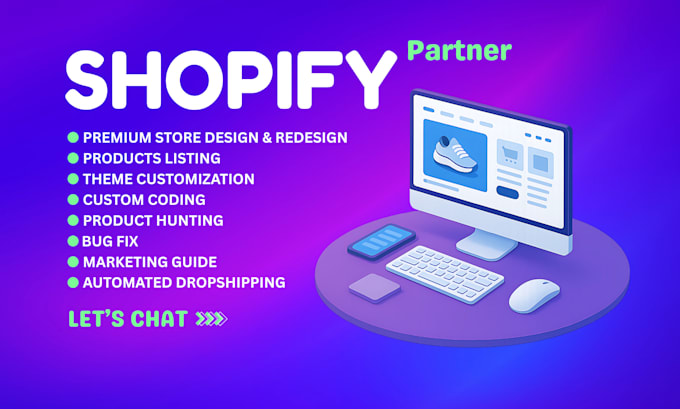 I will do shopify website design and redesign shopify store design shopify developer